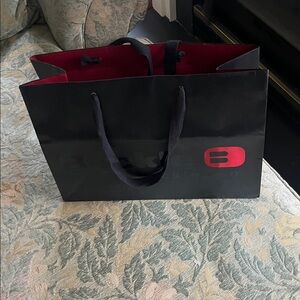 Buckle Black Shopping bag Logo